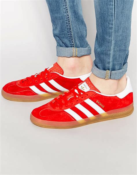 adidas red gazelle.